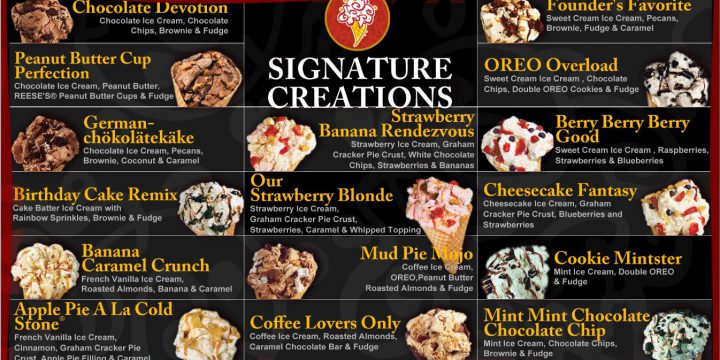 Cold Stone <br><br><p style="font-size: 15px;">iAdvertisement: Menu Listing </p>